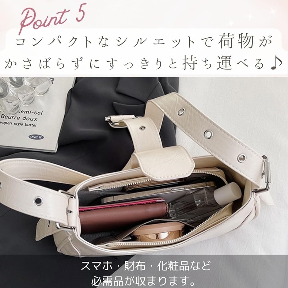 ホーボーバッグ シルバー ハーフムーンバッグ ショルダーバッグ