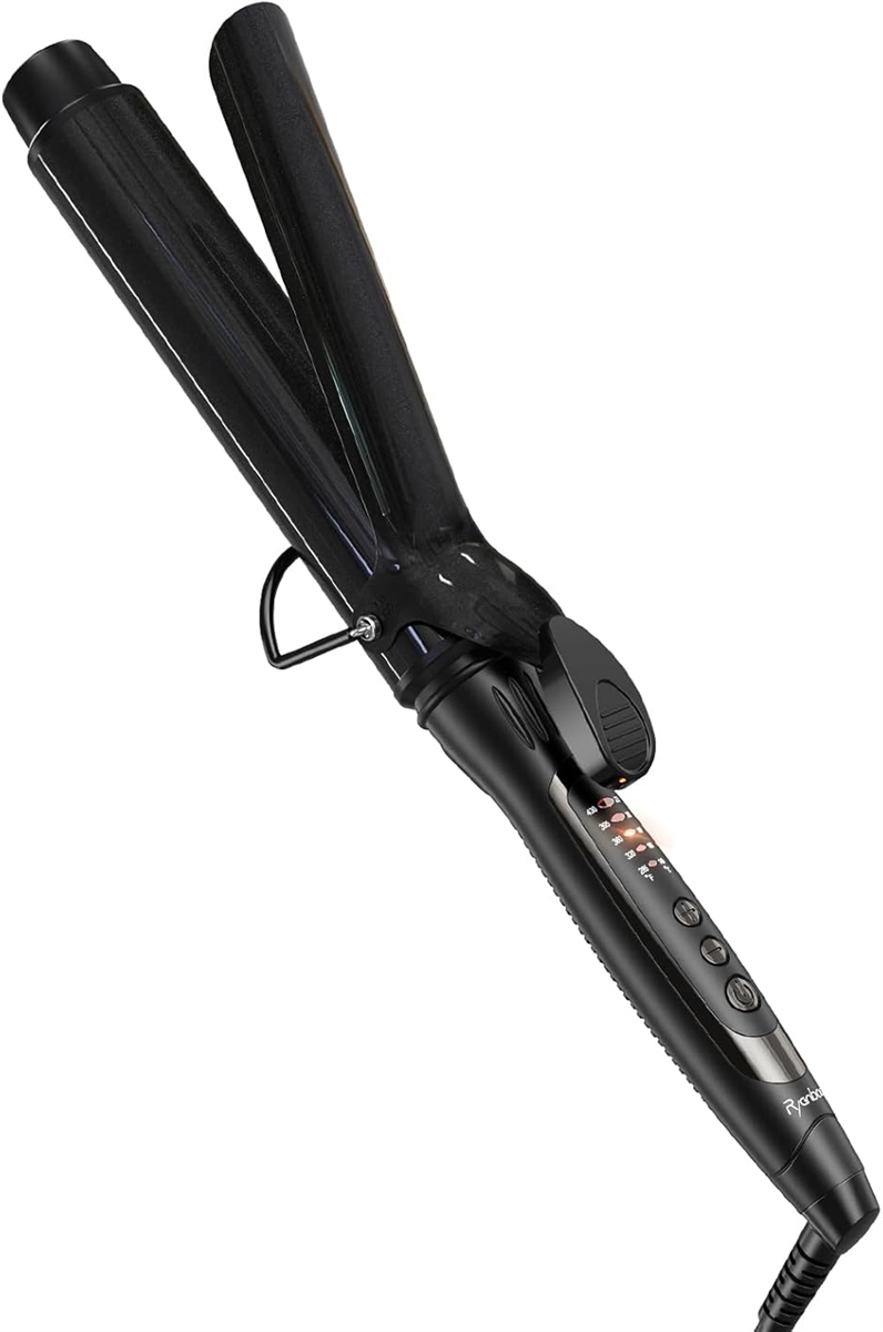 ヘアアイロン カールアイロン コテ カーリングアイロン 5段階温度調整