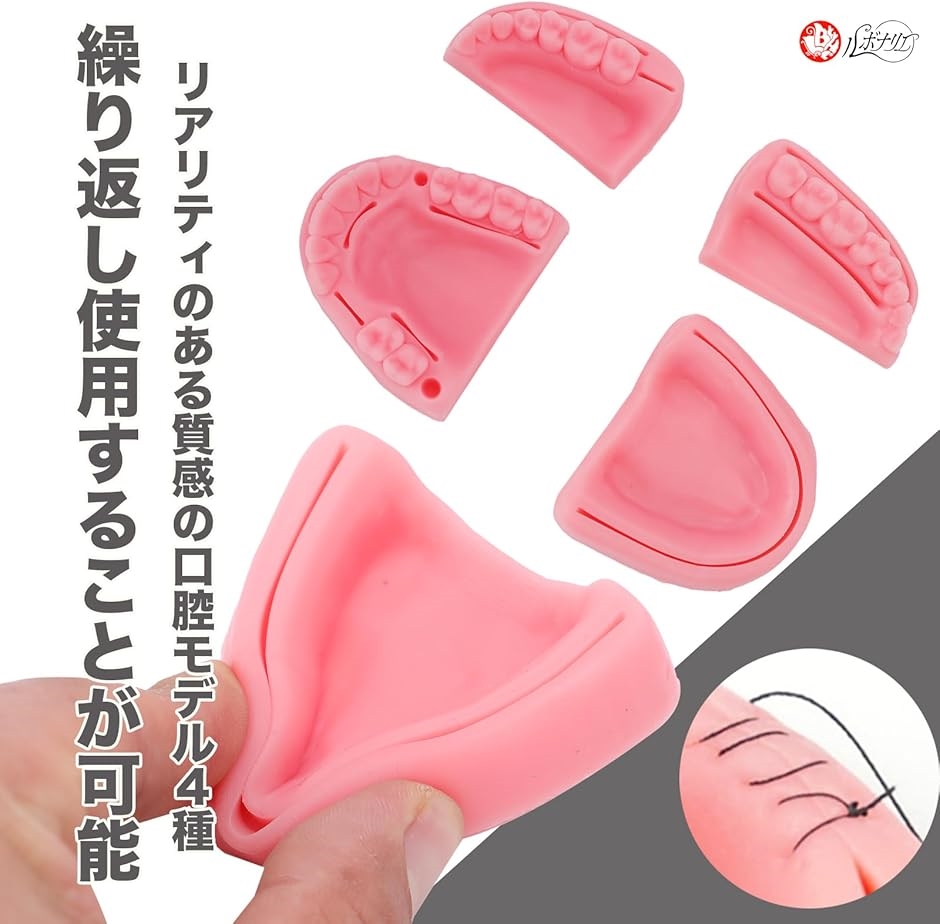 縫合練習キット 歯科 歯科縫合練習キット 経口縫合 縫合ツール 歯周