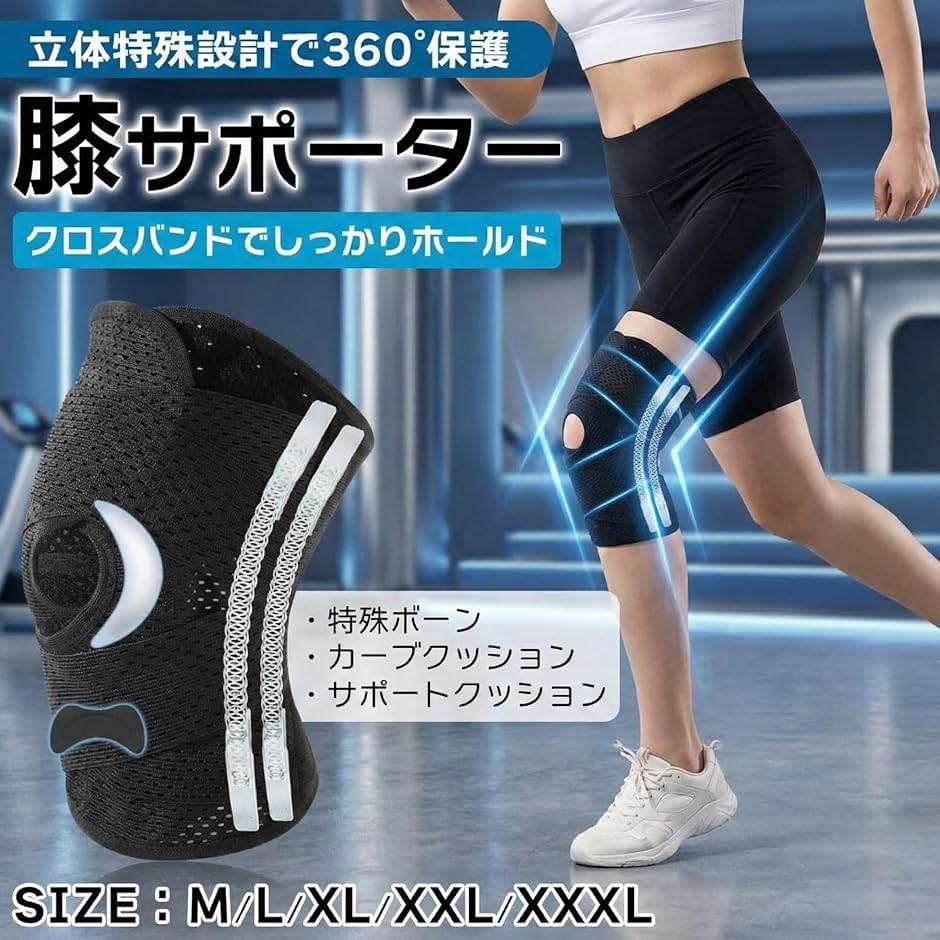現役医師監修 膝サポーター 膝パッド 半月板 ...の詳細画像1