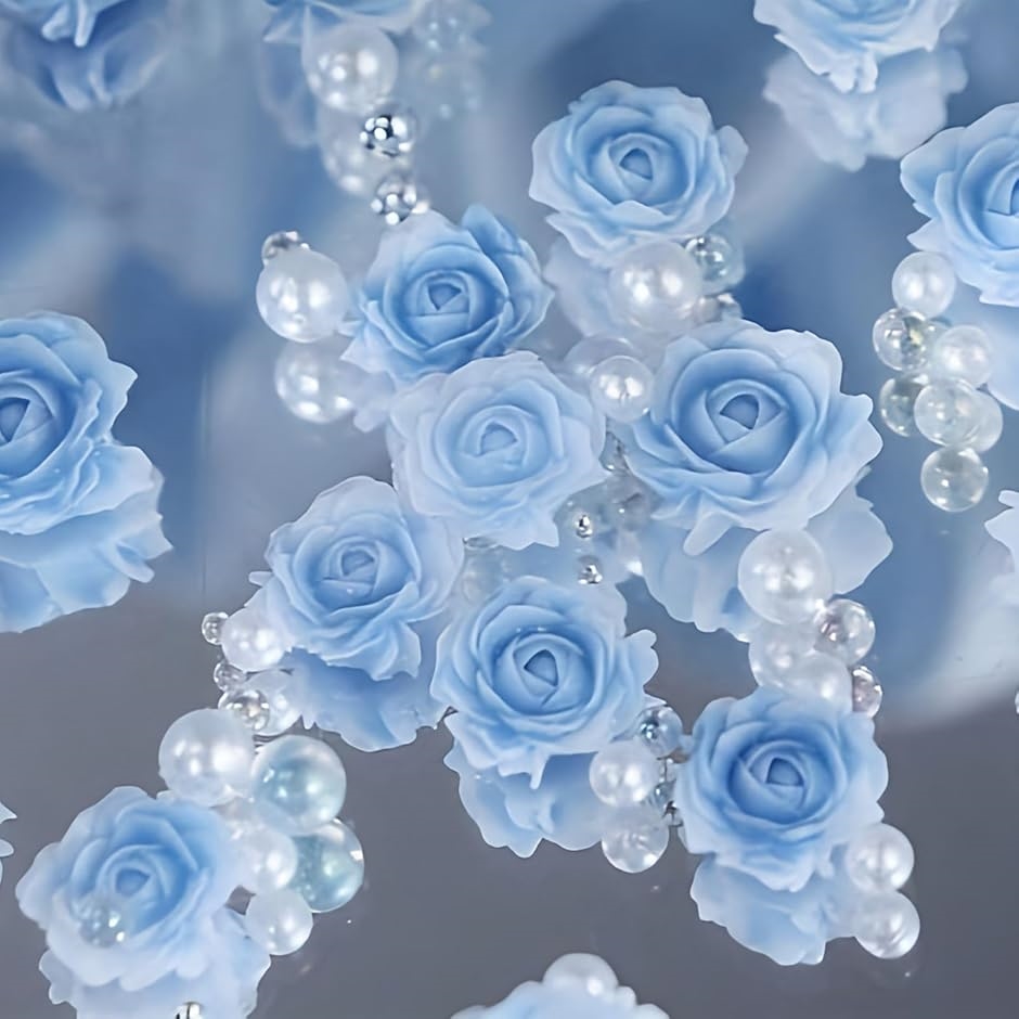 ネイルパーツ ネイルシール 薔薇 バラ 花 可愛い 花輪 装飾 ガーランド