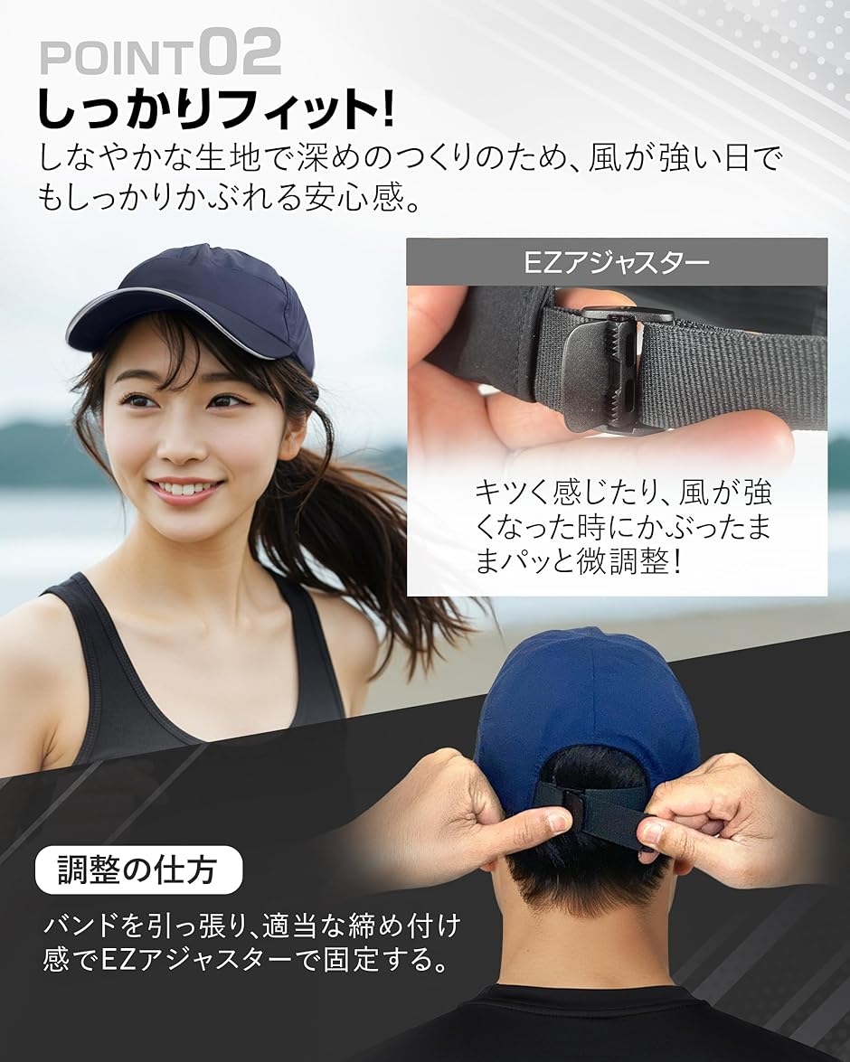 TeamOneDay 防水/UVカット オールウェザースマートキャップ レイン