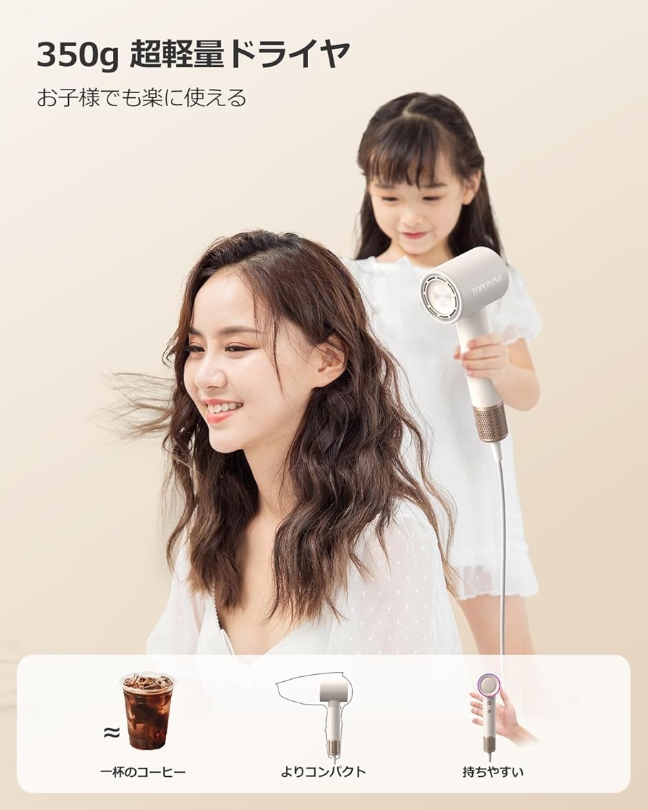 ドライヤー 大風量/速乾/静音/軽量 ヘアード...の詳細画像3