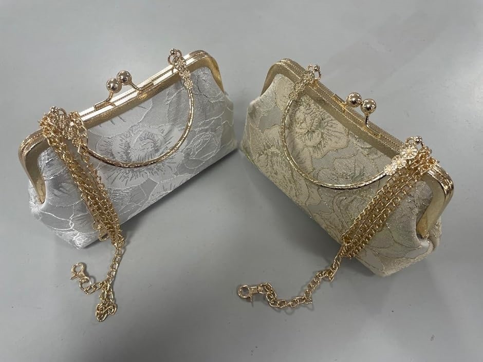 ✨極美品 ワコウ 和光 パーティーバッグ ハンドバッグ ゴールド がま口 銀座東京 和光 WAKO ビーズ がま口ハンドバッグ ゴールド パーティ