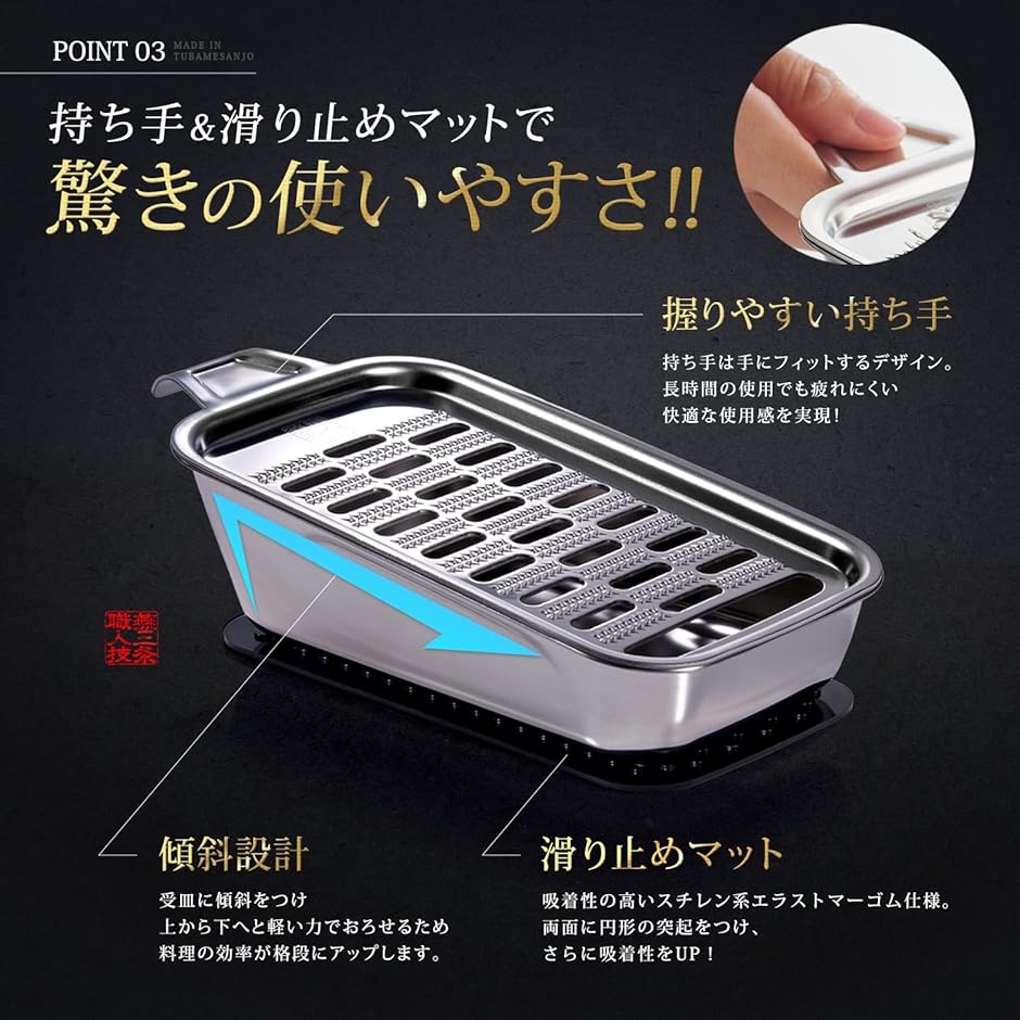 おろし金 燕三条 職人技おろし おろし器 (シルバー) : REAPRI - 通販