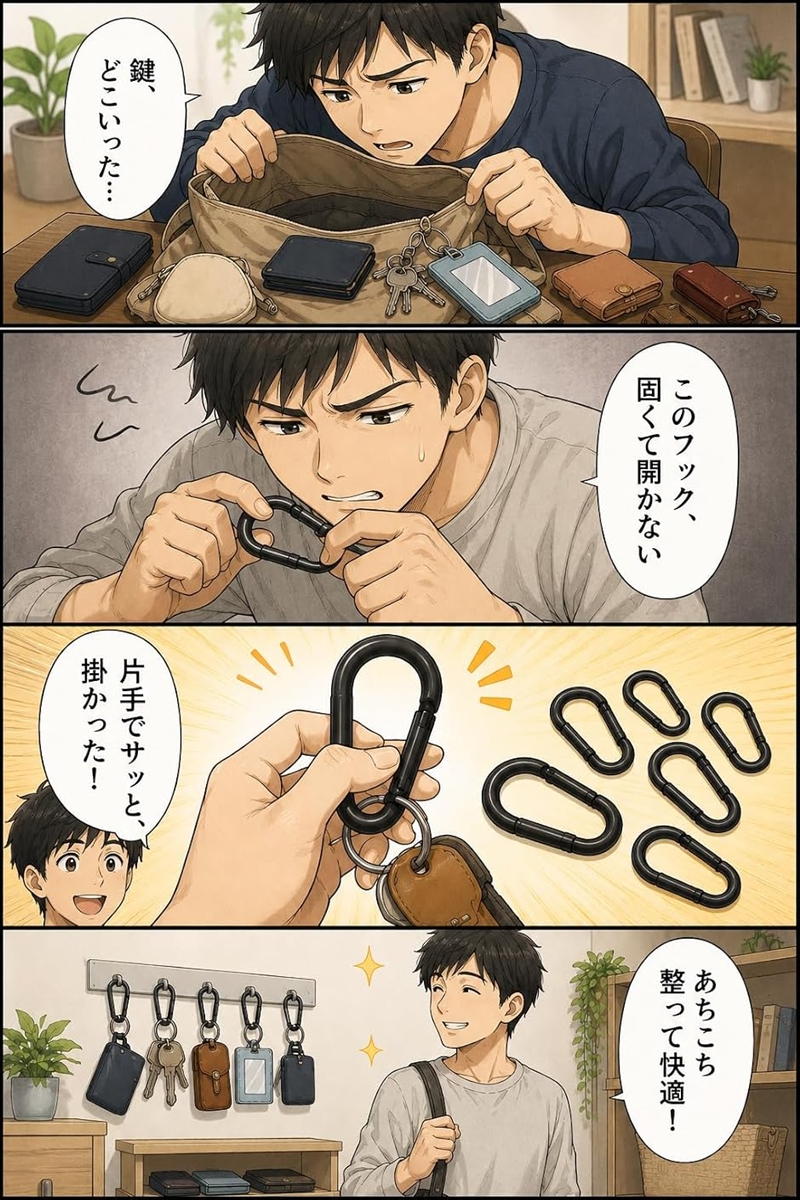 カラビナ キャンプ おしゃれ 錆びない 頑丈 ...の詳細画像3