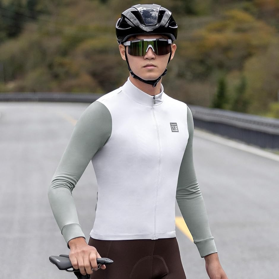 サイクルジャージ 長袖 秋 冬 裏起毛 防風 防寒 サイクルジャケット