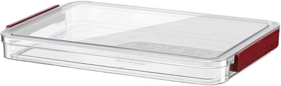 A4 ファイルケース 書類ケース プラスチックケース 小物 持ち運び 重ね置き可能 (レッド,  3cm)