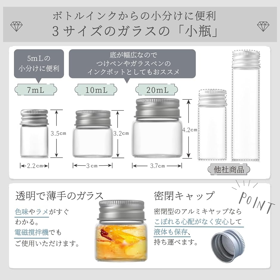 ボトルインク小分けセット (クリア, 10mL 4個) : REAPRI - 通販