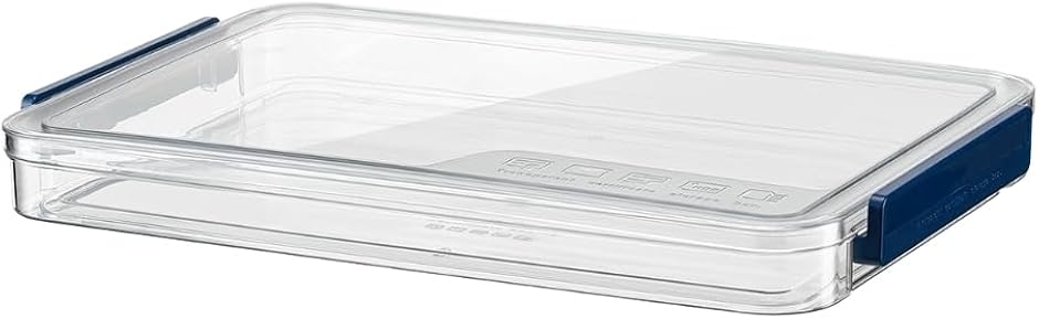 A4 ファイルケース 書類ケース プラスチックケース 小物 持ち運び 重ね置き可能 (ブルー,  3cm)