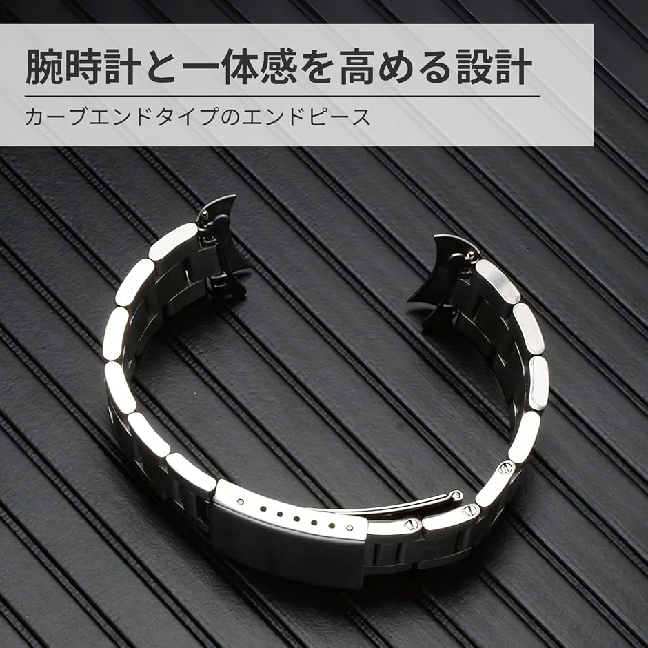 ロレックスと互換性あり ステンレスバンド ヘアライン SS ベルト ツヤ