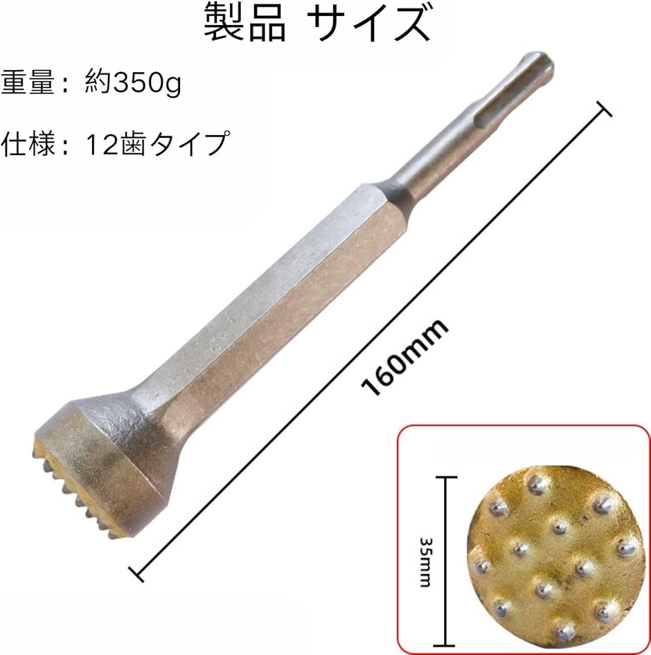 HOTQ ハンマードリル 歯丸シャンク 面荒し 軸 ビット コンクリート