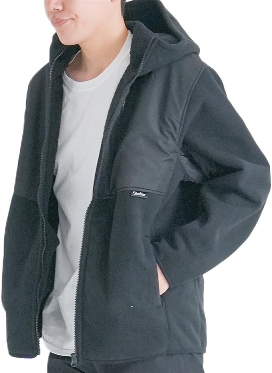 防風 ボンディング 裏ボア ジャケット メンズ ストレッチ ジップアップ