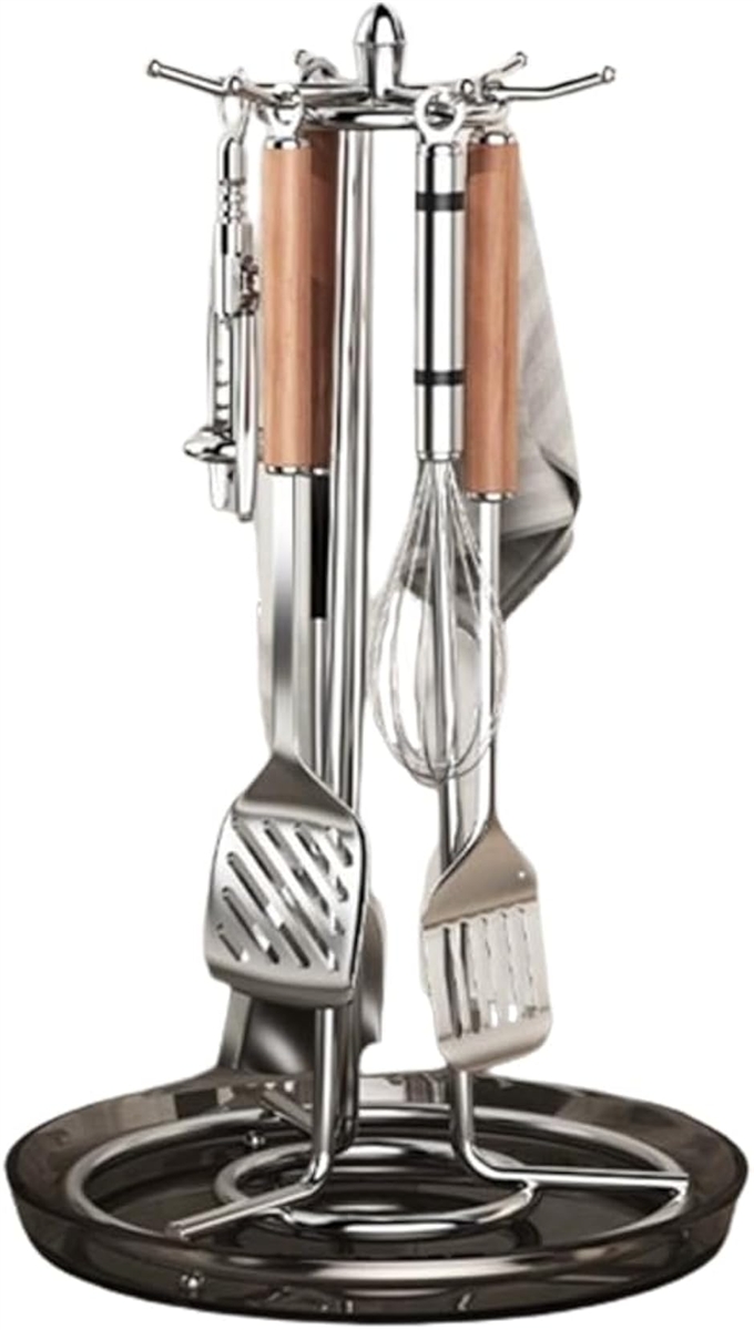調理器具 収納 キッチンツールスタンド おしゃれ ステンレス製 360度