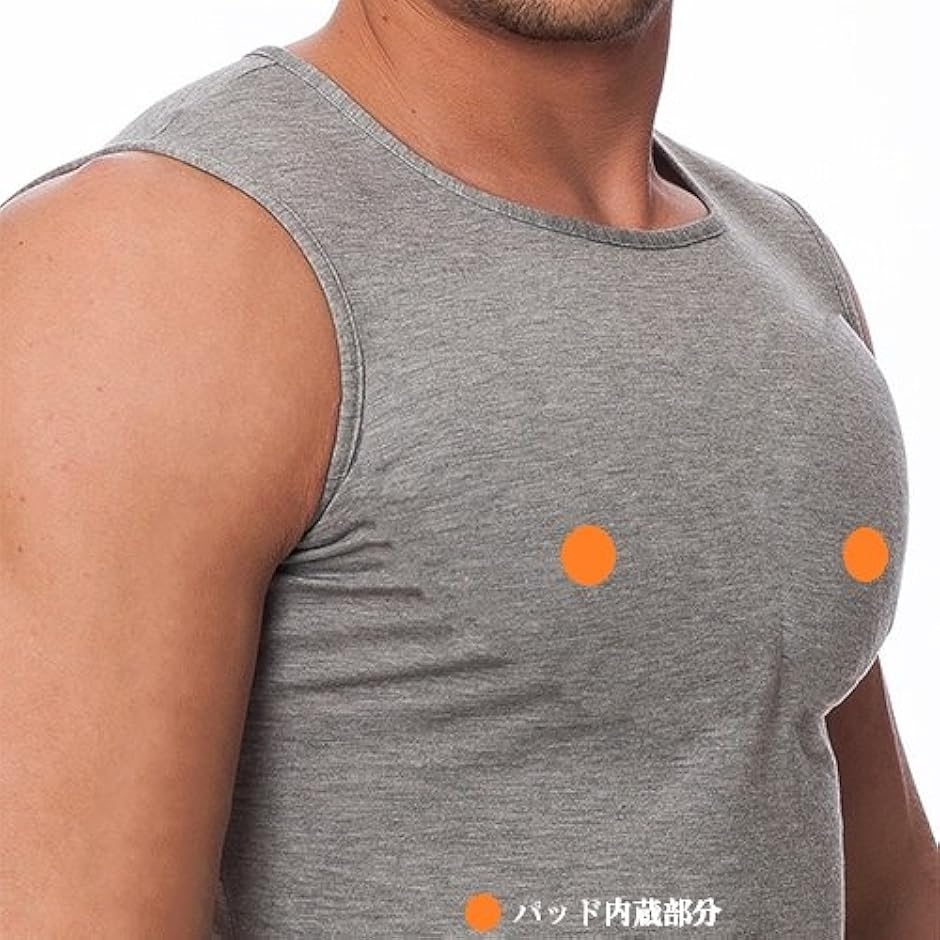 着るだけで筋肉 マッチョtシャツ パッド付き ...の詳細画像1