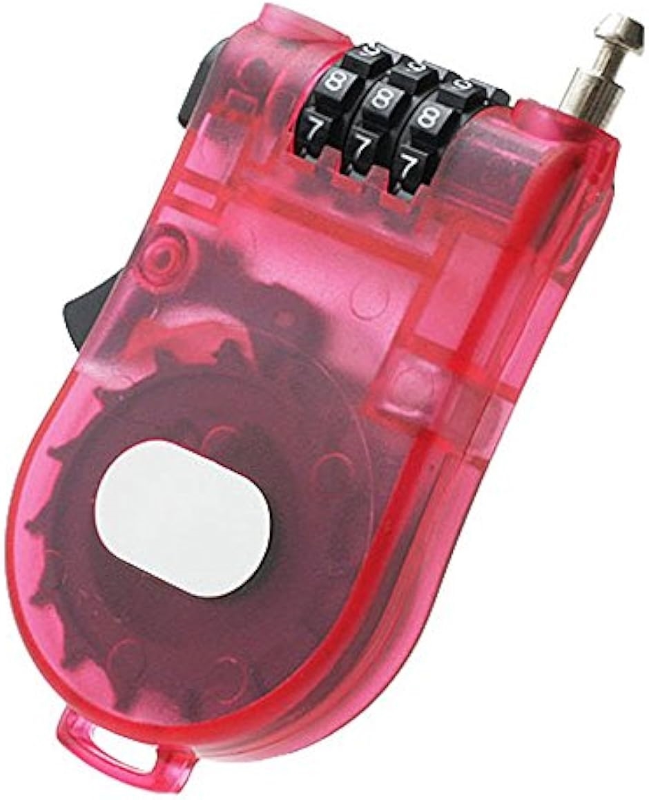 ハンディワイヤーロック ダイヤルロック 暗証番号 カギ 旅行 便利用品 防犯対策 トラベル TG100(レッド)