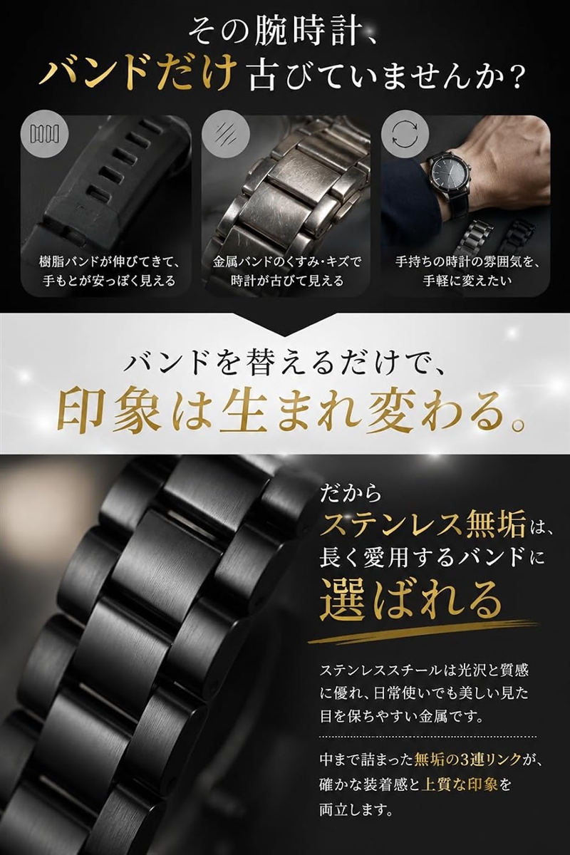 時計ベルト 時計バンド 交換 おしゃれ かわいい ステンレス レディース
