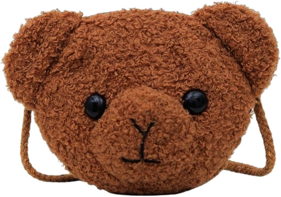 キッズ ポシェット クマ ぬいぐるみ モコモコ ミニバッグ ショルダー