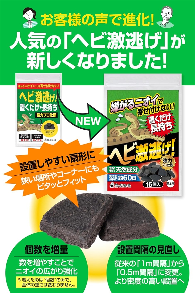 ヘビ激逃げ。 へびよけ 蛇よけ剤 屋外 忌避剤 (0.5〜1m) : REAPRI