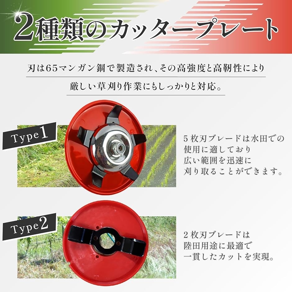 芝刈り 草刈り プレート ブレード カッター トリマー ヘッド ブラシ