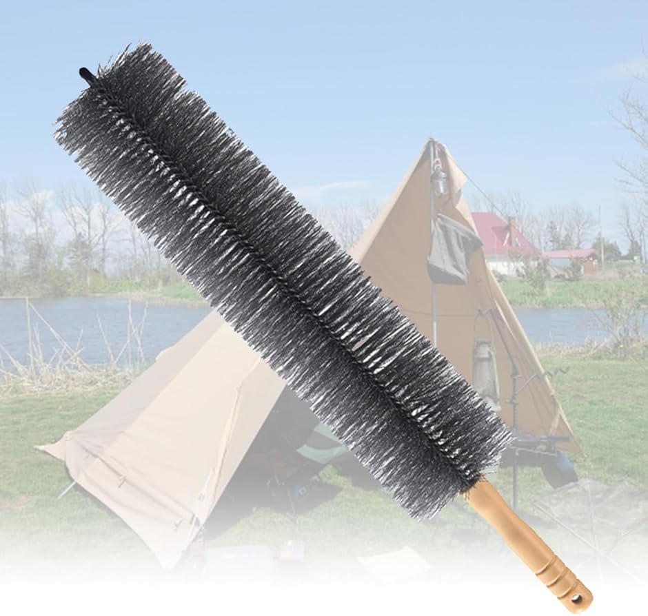 薪ストーブ 煙突掃除 ブラシ 煙突ブラシ ロング キャンプ 煙突掃除道具 ウッドストーブ (42cm)