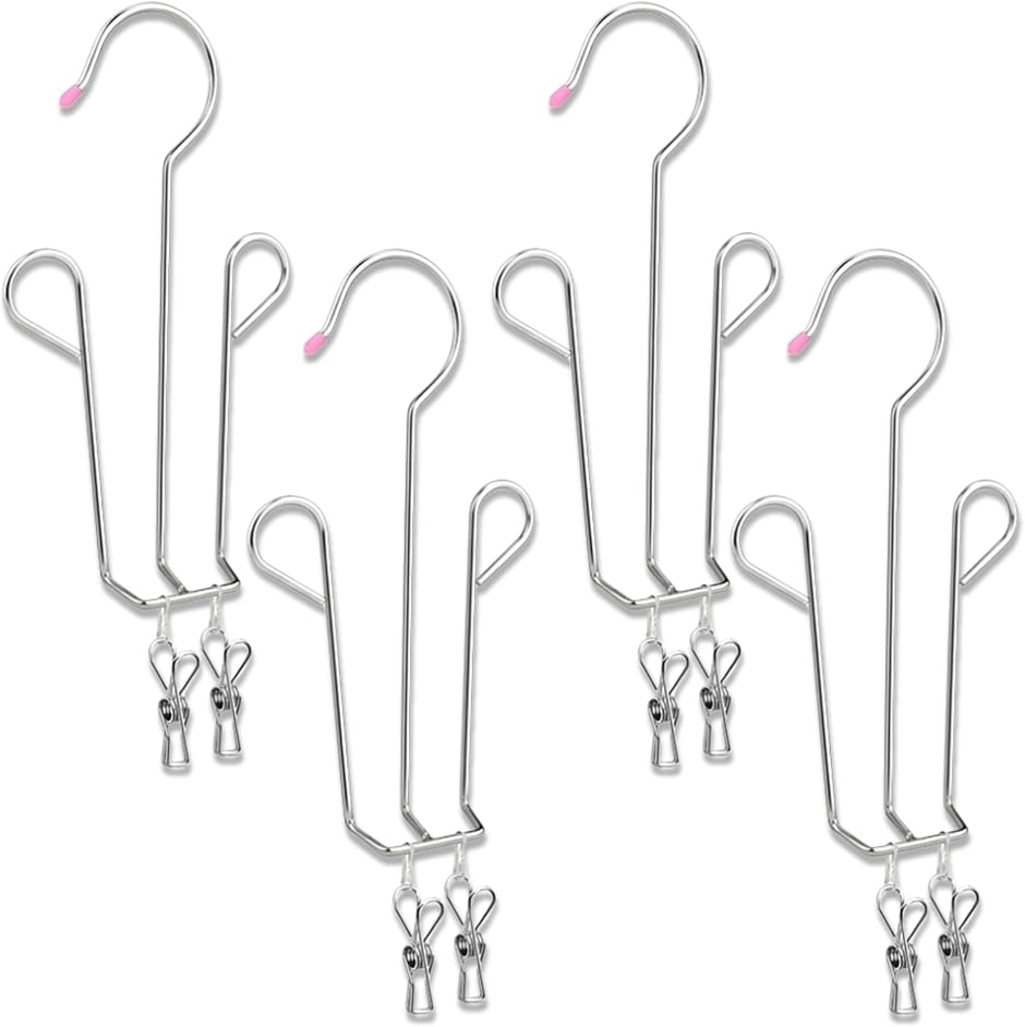 シューズハンガー 洗濯 物干し 靴用 靴ハンガー 連結 4個セット(4個入)