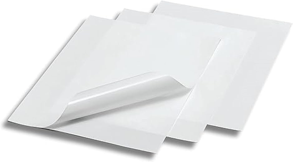 剥離紙 シート ホワイト 白 A4 紙厚 両面剥離 シール台紙 テープ ラベル ダイアモンドアート 調剤 土台 50枚セット MDM(ホワイト)