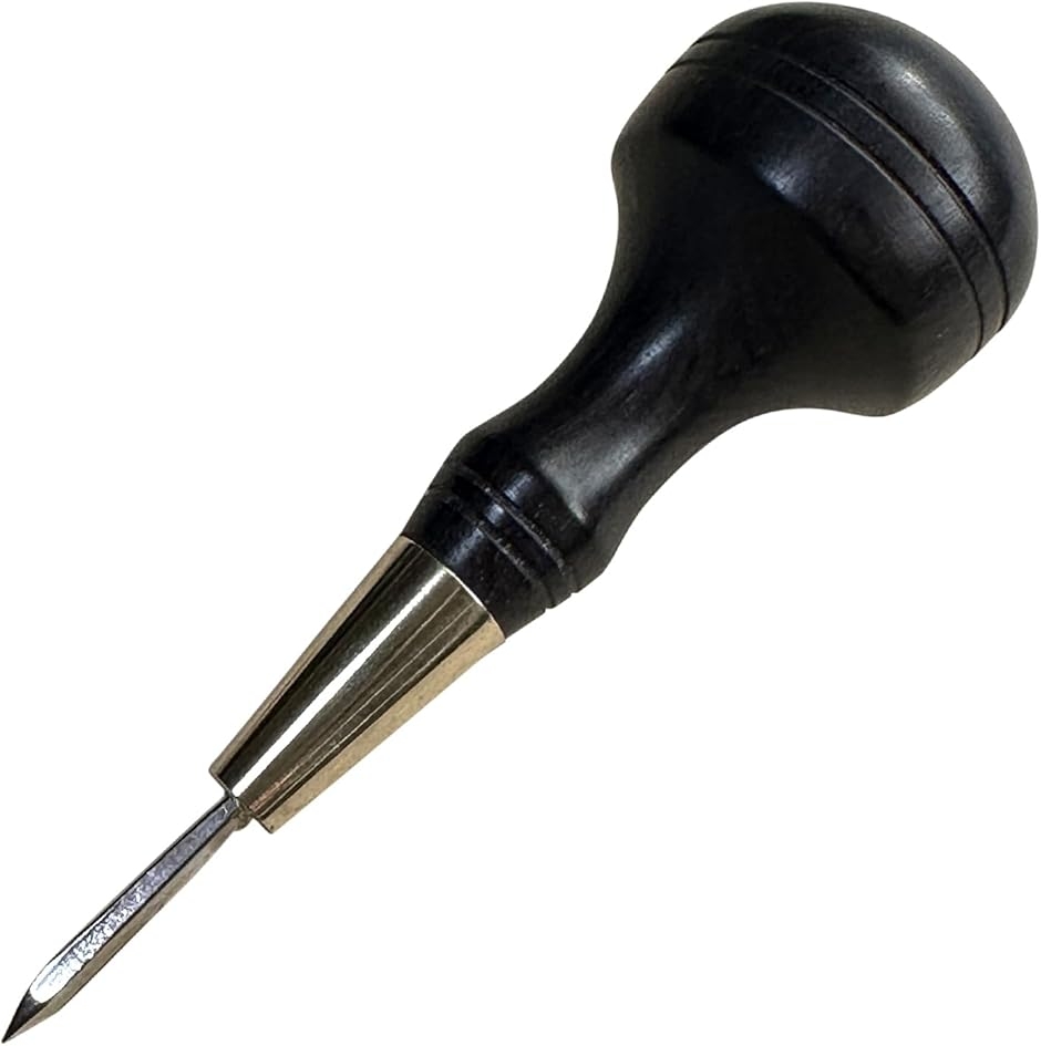 菱ギリ レザークラフト ツール 穴あけ 工具 檀木 菱錐 キリ a146 (5mm