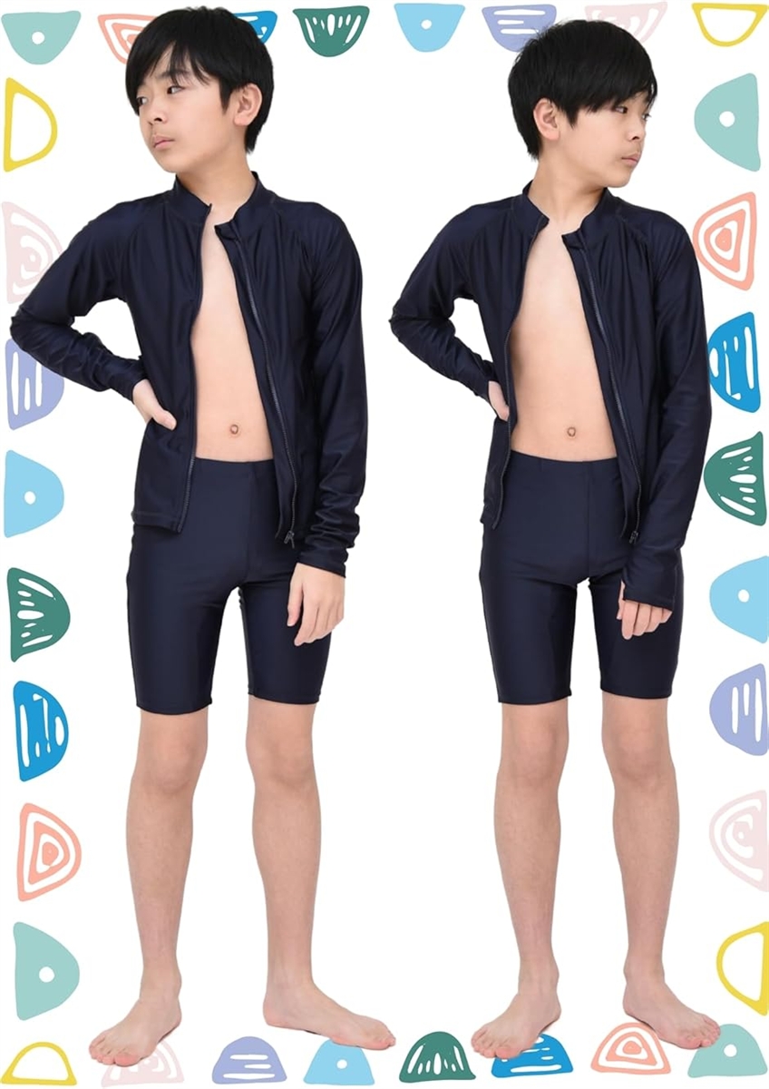 スクール水着 男の子 ハーフパンツ クォーターパンツ キッズ 小学生