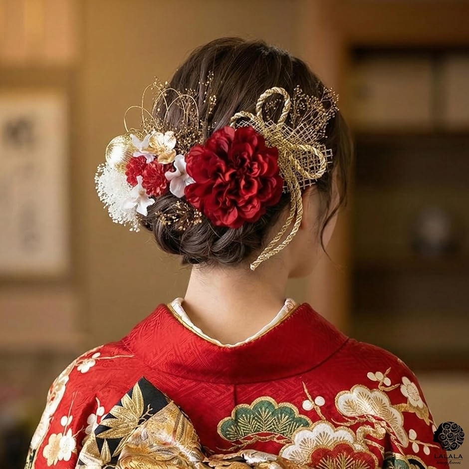成人式・卒業式にぴったりの華やか髪飾り 和装小物 七五三 結婚式 入学