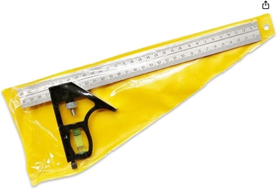 HOTQ アングルルーラーコンビネーションスコヤ ケガキ 水平器 直角