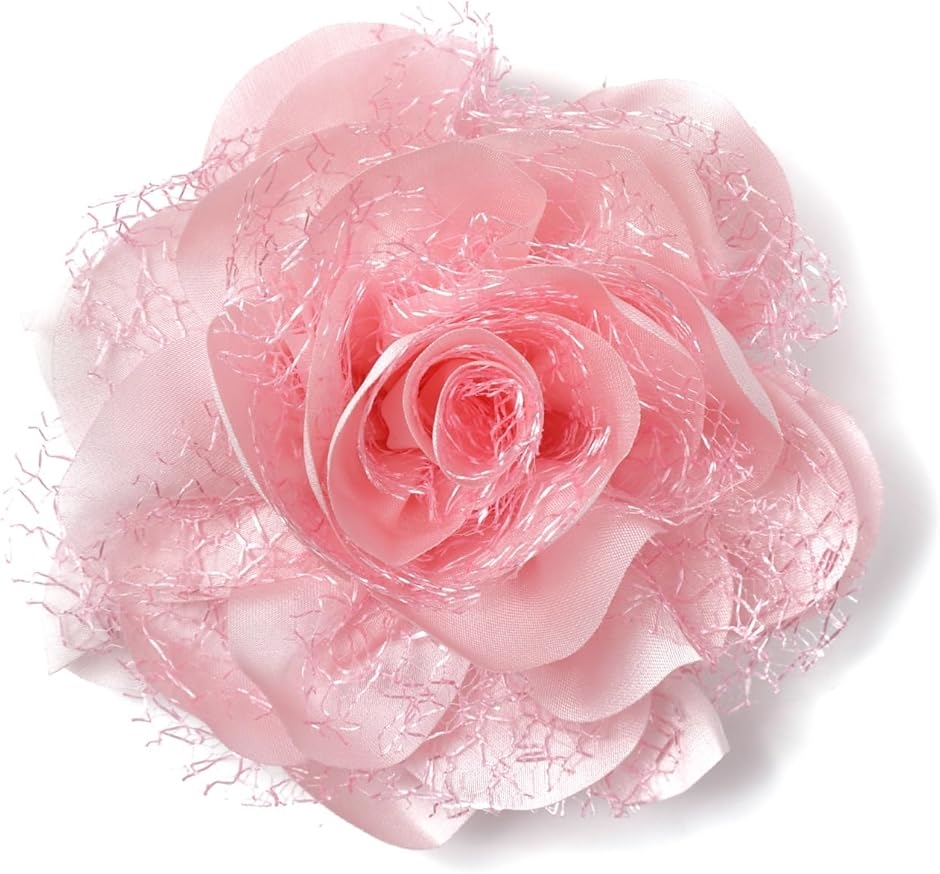 ティグロス コサージュ 花 フラワー 飾り 大きめ ブローチ 卒業式 入学式 セレモニー フォーマル ジャケット スーツ ピン(ピンク)