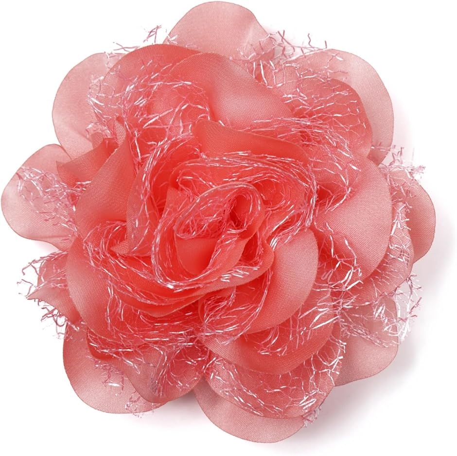 ティグロス コサージュ 花 フラワー 飾り 大きめ ブローチ 卒業式 入学式 セレモニー フォーマル ジャケット スーツ ピン(ローズ)