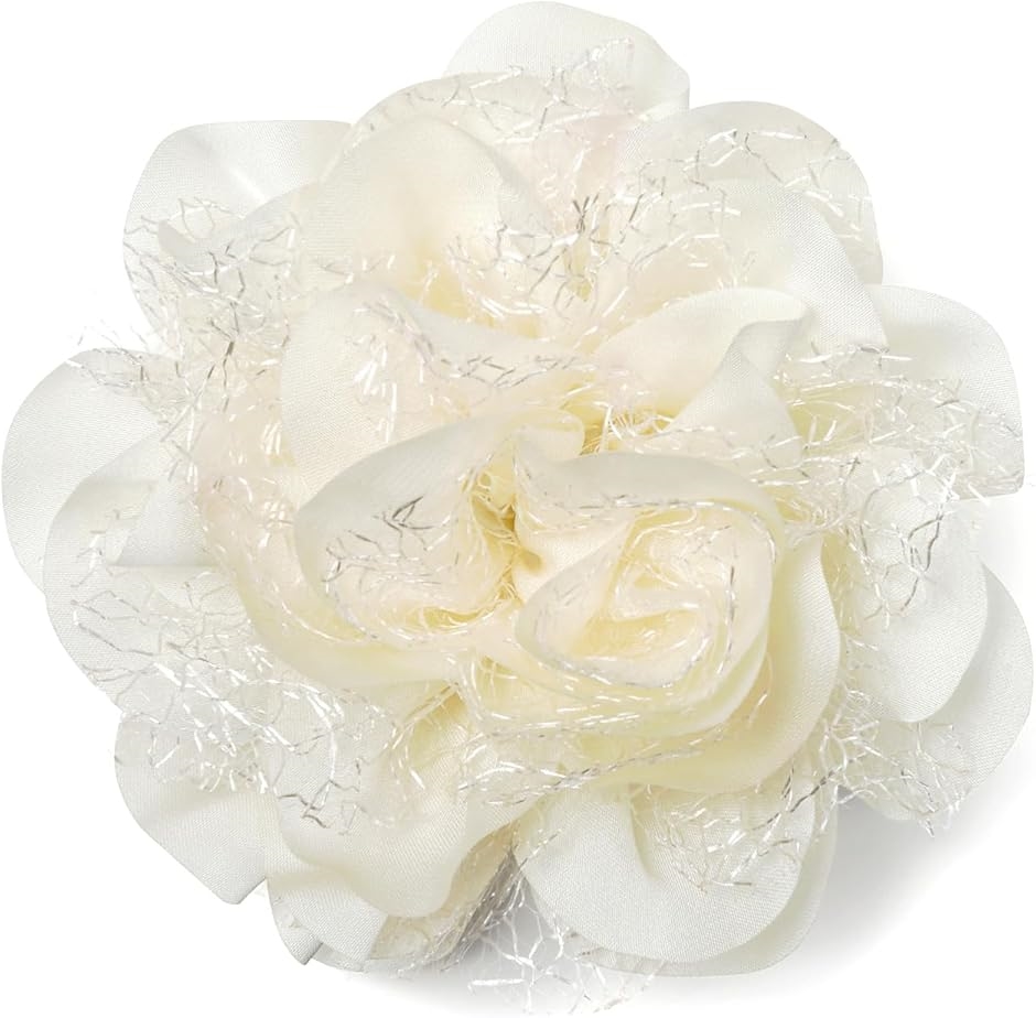 ティグロス コサージュ 花 フラワー 飾り 大きめ ブローチ 卒業式 入学式 セレモニー フォーマル ジャケット スーツ(アプリコット)