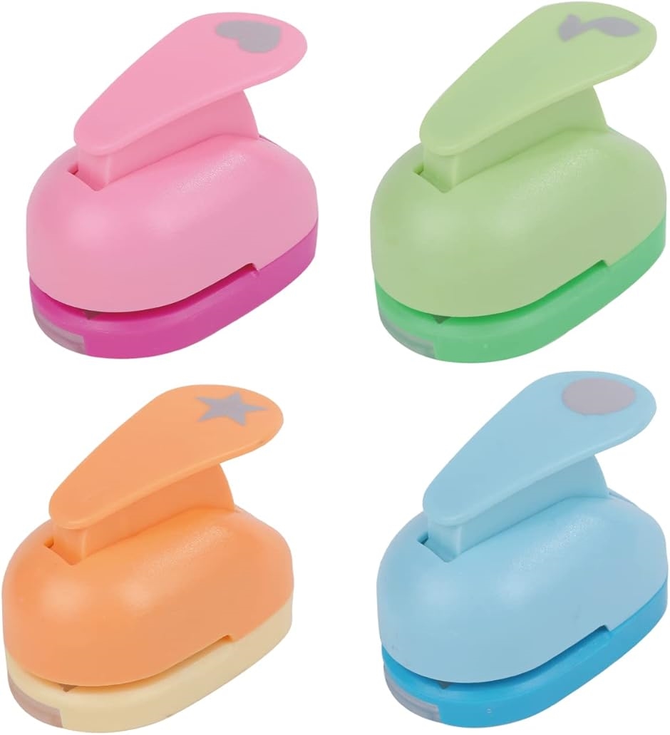 クラフトパンチ 4個セット ペーパーパンチャー 穴あけパンチ ミニ