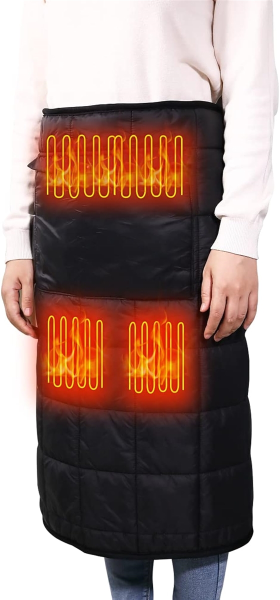 電気ひざ掛け USB 電気ブランケット 電熱 腰巻き 肩掛け 掛け敷き兼用 70x120cm 温度3段階調整 防寒対策グッズ(ブラック)