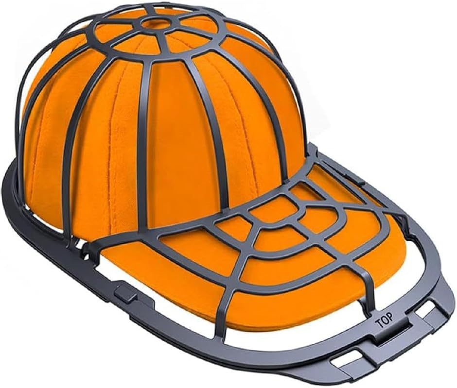 キャップ ウォッシャー 帽子用 洗濯ネット 防止洗い専用 型崩れ防止 ホルダー 洗濯機用 固定フレーム 水洗い (単品,  フリー)