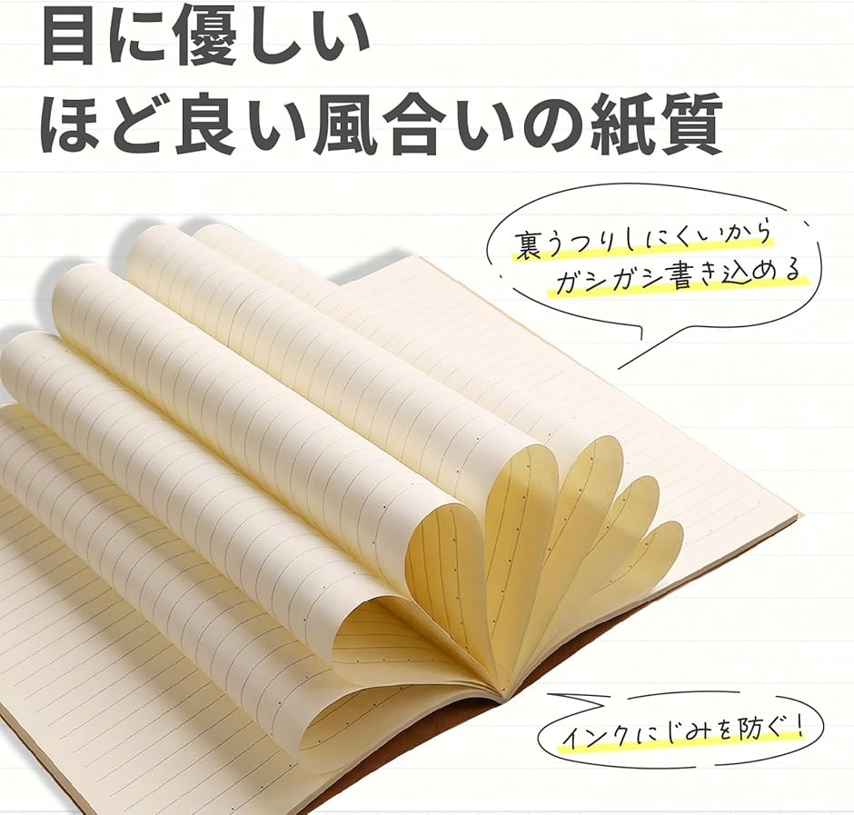 ノート A5 無地 セット おしゃれ 横罫 まとめ買い 80ページ 40枚 (10冊