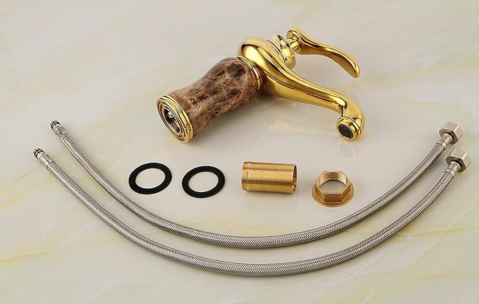 洗面用 アンティーク 混合水栓 水栓蛇口 シングルレバー ランプ型 ヨーロッパ風 手洗いボウル用 洗面台 SK64の画像