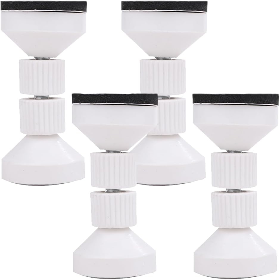 家具転倒防止 耐震 転倒防止用突っ張り棒 4個セット 器具 伸縮棒 I字金具 (白)