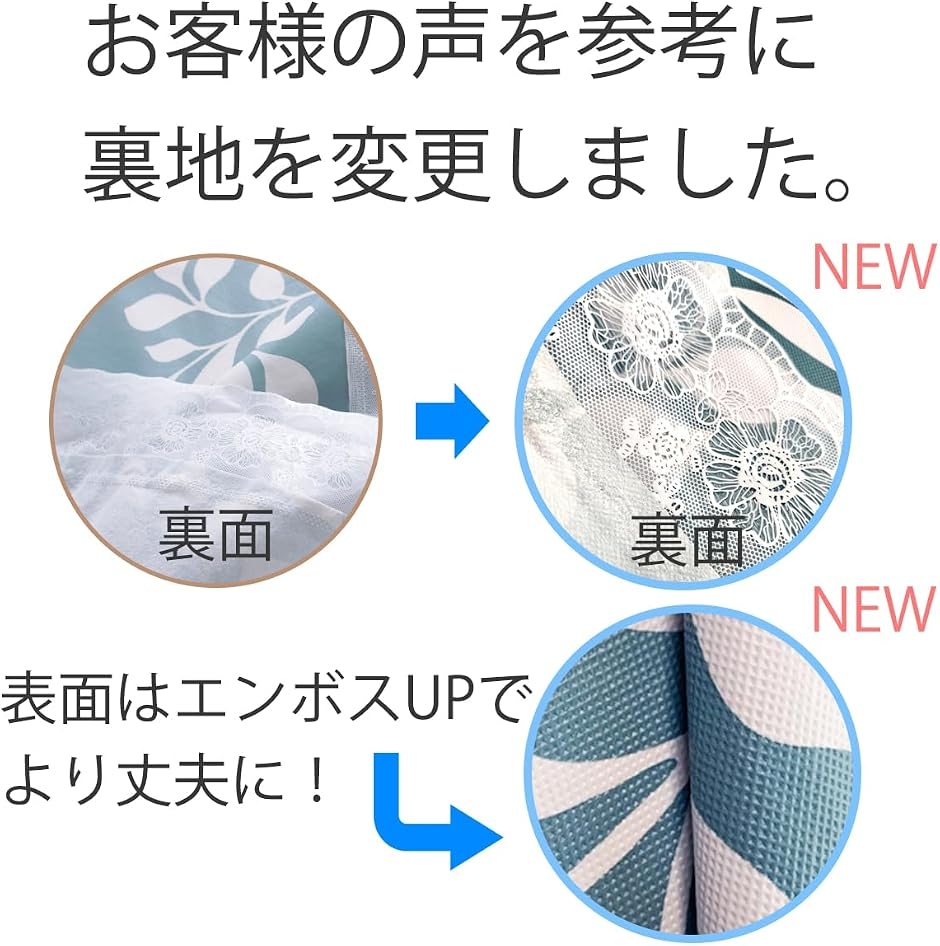 SweetBaku テーブルクロス 撥水 エンボス加工 PVC ビニールクロス