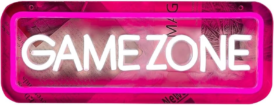 GAME ZONE サインランプ ゲーミングライト ゲーム部屋 ネオン管 ネオン