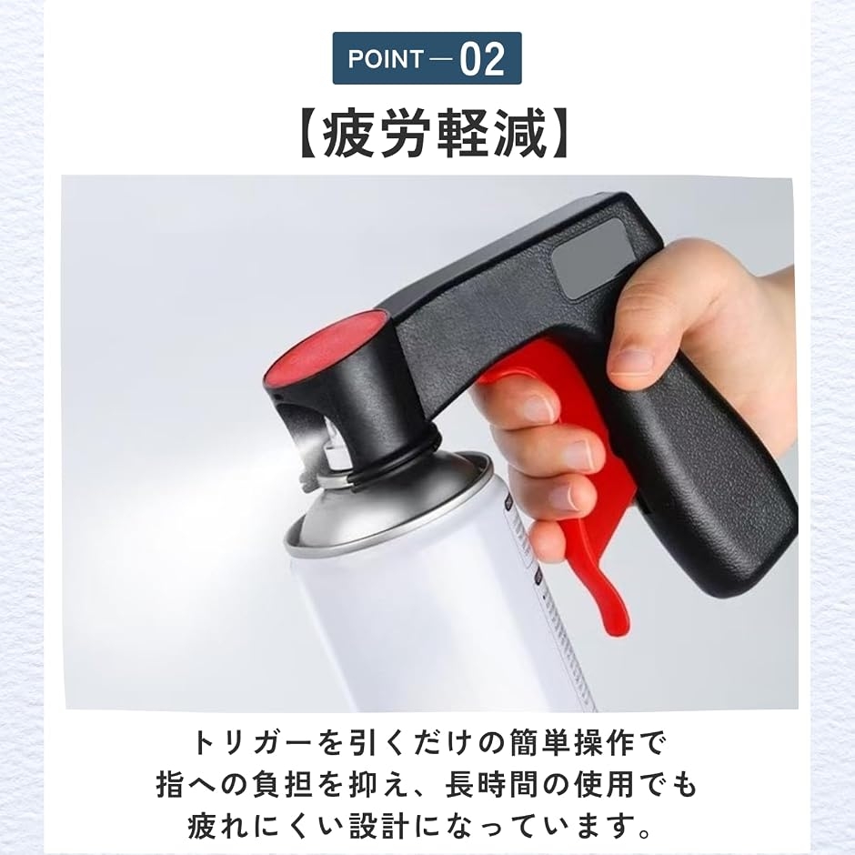 スプレー缶用ワンタッチハンドル トリガー 便利グッズ 補助式