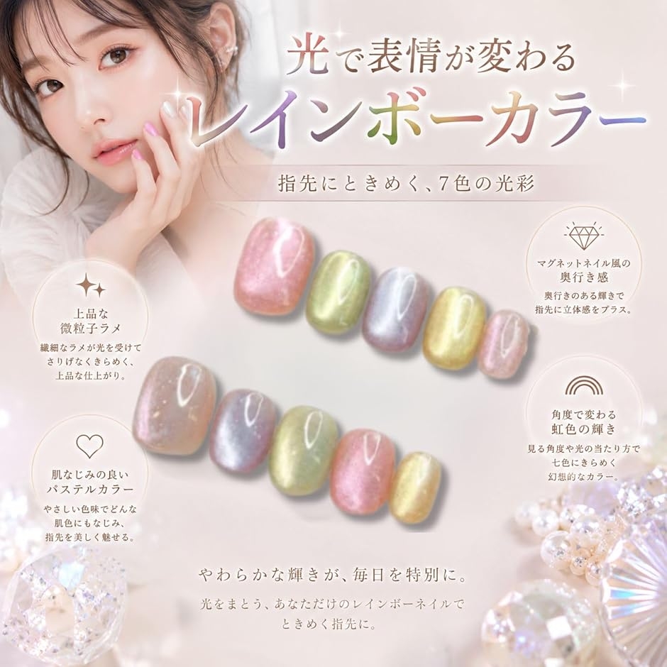 ネイルチップ ベリーショート 短め つけ爪 ハ...の詳細画像2
