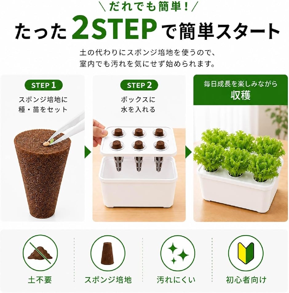 水耕栽培 キット すいこう栽培 スプラウト 栽培容器 ポット 室内 家庭