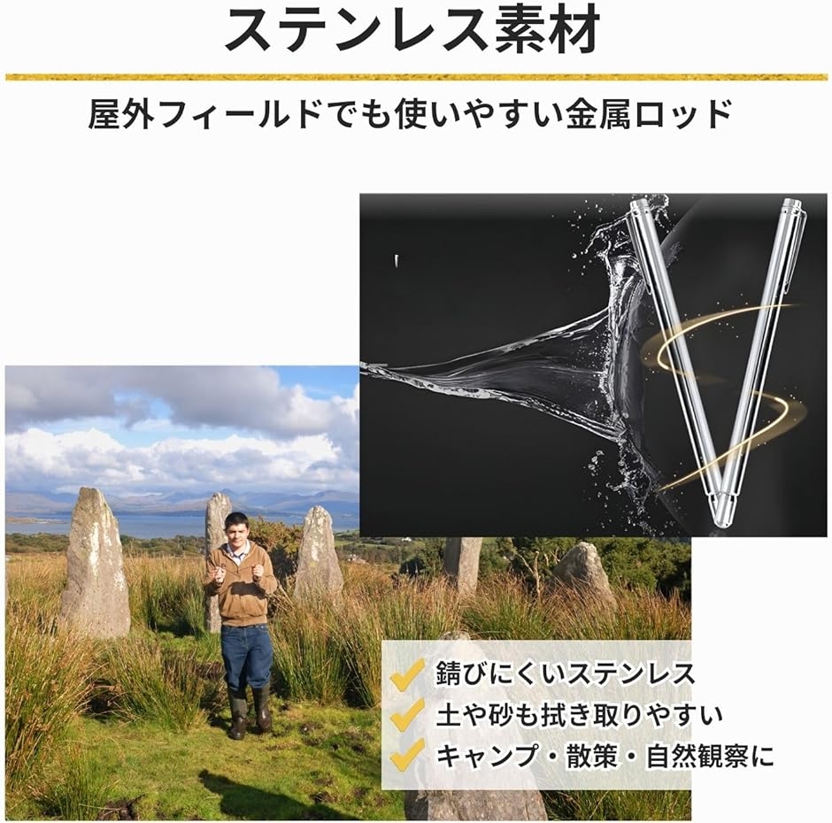 ダウジングロッド Lロッド 2本セット コンパ...の詳細画像5