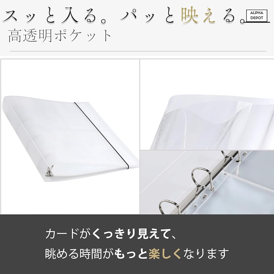 ハガキホルダー ポストカード 収納ファイル A6対応 大容量 リフィル10