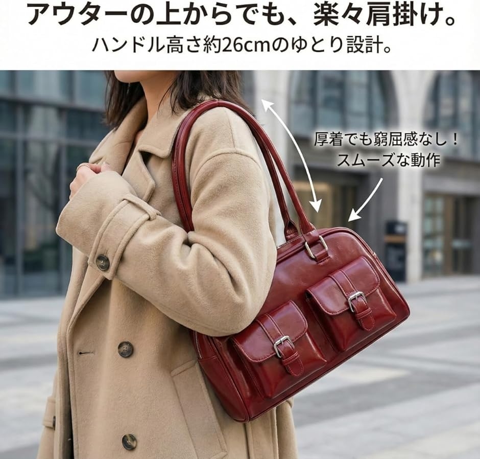 ミニボストンバッグ 横長 レディース ショルダーバッグ コーデが決まる