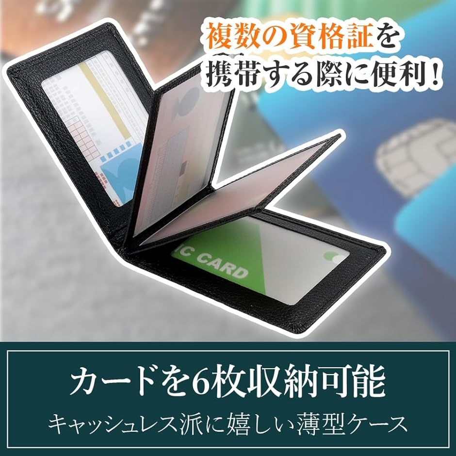 コンパクトカードケース 薄型 ポケット 運転免許証 ICカード 定期券