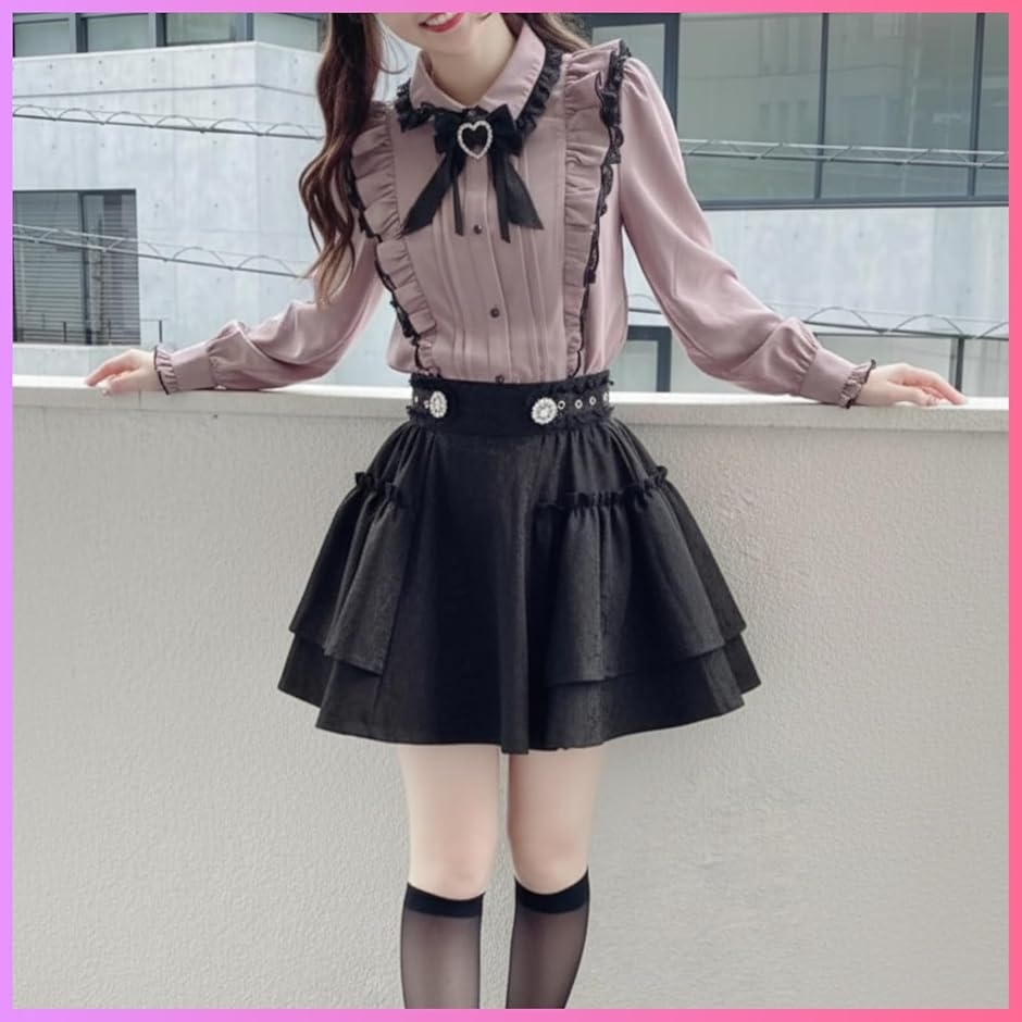 地雷系 服 セットアップ レディース 量産型 参戦服 ガーリー系